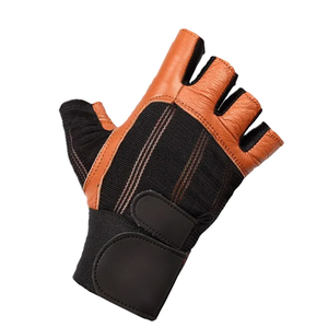 Color personalizado y logotipo pesado gimnasio ejercicio Fitness levantamiento de pesas guantes de cuero para hombres/mujeres opciones de tamaño disponibles - Product Image 3
