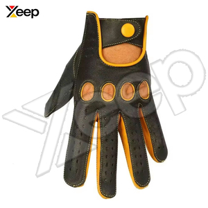 Guantes de Conducción de Cuero con Logotipo Personalizado al por Mayor, Impermeables, Antideslizantes, Cómodos, para Todas las Estaciones, para Motocicletas y Uso Diario - Product Image 4