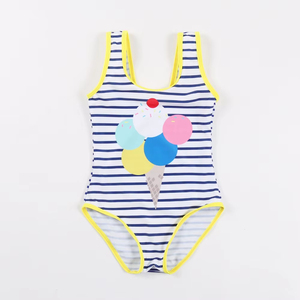 Ensemble de maillots de bain pour filles, imprimé dessin animé, tissu doux, respirant, vêtements de plage d'été pour enfants - Product Image 3
