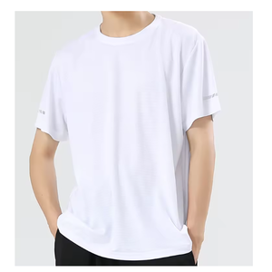 Maglietta da uomo all'ingrosso in cotone 100% oversize Anti-sudore estivo Activewear con Logo personalizzato leggero e confortevole - Product Image 4