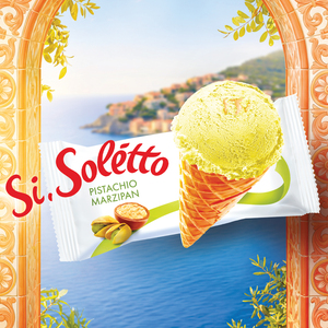 Cornet de glace pistache et marcipan SOLETTO 75g, vente en gros auprès du fabricant - Product Image 4