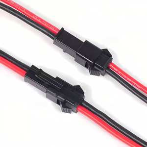 OEMケーブルSMパワージャックプラグ2ピン男性と女性コネクタ端子配線ハーネス付き - Product Image 3