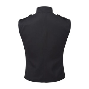 Chaqueta sin Mangas de Alta Calidad para Hombre, Talla Grande, Estilo Cosplay de Banda de Rock, de Terciopelo Transpirable, Corte Entallado, Estilo Punk, para Baterista - Product Image 2