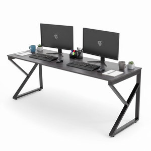 Wooden & Metal <b>Folding</b> PC <b>Desk</b> for Home Office Bedroom & Workshop-200x60cm - Product Image 1