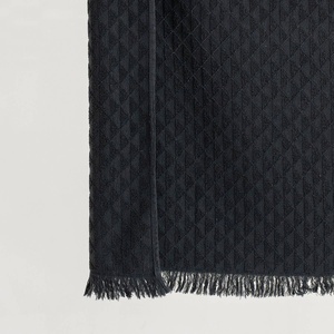 ผ้าเช็ดตัวอาบน้ำ ผ้าฝ้ายตุรกี สโตนวอช น้ำหนักเบา เทอร์รี่ สีดำ - Product Image 4