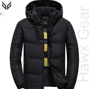 2024 couleur unie rembourré porter hommes veste rembourrée Streetwear nouvelle mode confortable hommes veste rembourrée - Product Image 5