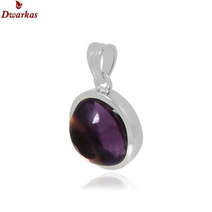 Collier pendentif en argent sterling 925 avec quartz fumé, pierre précieuse naturelle, design classique et simple, fabricant en gros, prix bas - Product Image 4