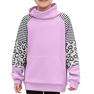 Venta al por mayor otoño niños sudaderas con capucha alta calidad 100% algodón niños niña logotipo personalizado diseño pulóver niños sudaderas con capucha - Product Image 2
