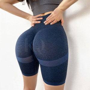 กางเกงขาสั้นเอวสูงสำหรับออกกำลังกาย ระบายอากาศได้ดี เป็นมิตรกับสิ่งแวดล้อม แห้งเร็ว เนื้อผ้านุ่ม ยืดหยุ่นได้ดี เหมาะสำหรับฟิตเนสและการออกกำลังกาย - Product Image 2