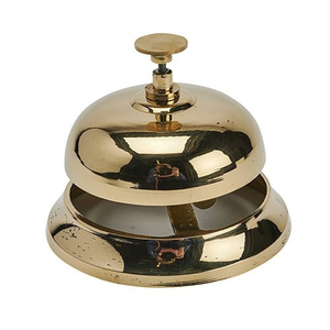 Clochette de bureau en laiton massif, Service artisanal - Product Image 2