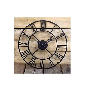 Reloj de pared de madera y Metal de moda, reloj de forma redonda, reloj de pared decorativo de lujo de Metal de Azora Industries - Product Image 5