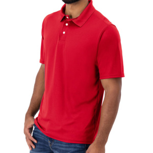 Chemise de golf en polyester/coton tricoté à logo personnalisé, respirante, à manches courtes, boutonnée sur le devant, pour homme, style décontracté, idéale pour l'été – Meilleure vente - Product Image 2
