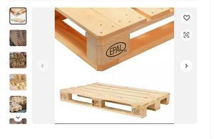 New Pine 1200x800x144 Epal Woods Euro Standard Palette en bois à simple face disponible à la vente à bas prix - Product Image 4