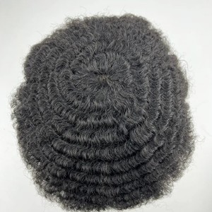 วิกผมผู้ชายแบบขายส่ง ผมแท้บราซิล Remy ฐานไหม พร้อม PU รอบด้าน ความหนาแน่นประมาณ 150% แบบผมตรง/ลอนธรรมชาติ ราคาถูก - Product Image 6