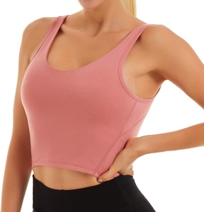 Débardeur court côtelé en maille respirante de haute qualité pour femme, style décontracté et sportif, vente en gros pour l'été - Product Image 6