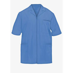 Vêtements de travail gommages hôpital unisexe confortable soins infirmiers à manches courtes gommages médicaux vestes zippées - Product Image 1