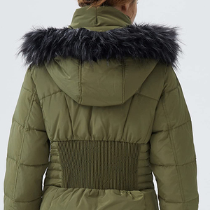 Veste matelassée personnalisée pour femmes, vestes longues imperméables, vestes matelassées surdimensionnées, vestes et manteaux d'hiver grande taille - Product Image 5