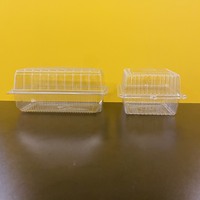 Pronto per la spedizione logo personalizzato 1000ml scatola di plastica per animali domestici vassoio di plastica contenitori di plastica scatole di frutta contenitore per alimenti