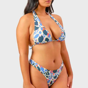 Samples Custom Design Your Printed Logo Bathing Suits Swimwear Women <b>Bikini</b> - Product Image 3