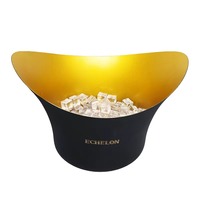 Seau à glace grande capacité avec poignée, élégant refroidisseur à vin, bol à champagne, idéal pour bar, fête, mariage, célébration