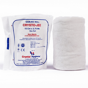 Qualité Exceptionnelle – Rouleau de Gaze de Coton Absorbant Blanc Blanchi Crysto Jee Uniforme à Prix de Gros - Product Image 1