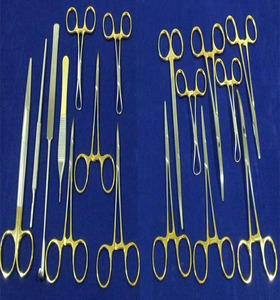PACK SPAY CHIRURGIE GÉNÉRALE SET DE 17 PCS KIT D'INSTRUMENTS CHIRURGICAUX À MANCHE EN OR par amrid surgical - Product Image 3