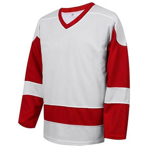 Maillot de hockey pour hommes de qualité professionnelle, manches longues, col en V, coupe ample, lavage en machine - Product Image 1