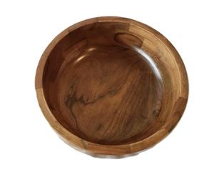 Bol à salade en bois naturel fait à la main, personnalisé pour la décoration de la maison, vaisselle, ustensiles de cuisine et articles de table, bol à salade au meilleur prix - Product Image 1