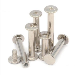 Tornillo de cuero macho-hembra de acero al carbono con cabeza plana Phillips de 3 mm a 125 mm, M4 M5, de acero inoxidable tipo Chicago - Product Image 1