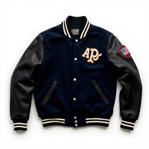 Chaqueta Bomber de Cuero Genuino de Alta Calidad en Poliéster/Algodón para Hombre, Personalizable, Hecha a Mano con Precisión, Cómoda - Product Image 4