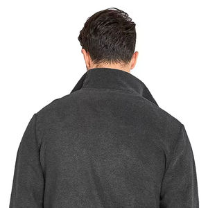 Veste polaire Sherpa Design texturé pour hommes avec fermeture à glissière élégante et coupe intelligente pour un usage quotidien et une chaleur hivernale - Product Image 5