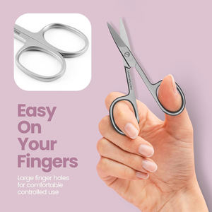 Ciseaux à cuticules Extra Fine droite qualité allemande ciseaux de manucure en acier inoxydable pour femmes beauté ciseaux à ongles pour cils - Product Image 5