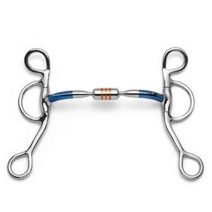 2025 aleación azul de alta calidad hierro dulce cápsula Argentina Curb Bit producto de caballo - Product Image 1