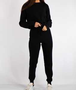 M & F-Conjunto de 2 piezas con logotipo personalizado para mujer, traje para el sudor - Product Image 2