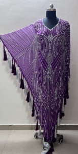 Vacances fête tenue de club fabricants de vêtements élégantes robes décontractées à col en V pour femmes robe de travail à broderie lourde taille libre - Product Image 4