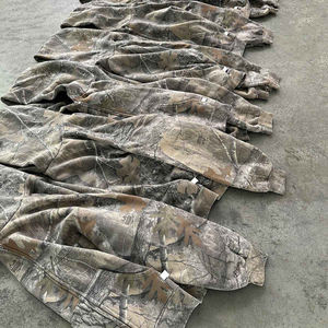 Plus Size Adult Men's Winter Hunting Hoodie Long Sleeves Quarter Zip <b>Waterproof</b> & Windproof Oversized Fit Made in Pakistan - Product Image 6