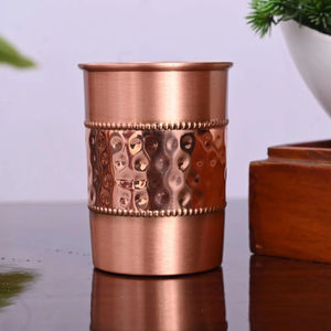 Vaso de Cobre 100% Puro Hecho a Mano, Ecológico, Ayurvédico, Saludable para Beber, para Oficina, Hogar, Gimnasio, Bar, Resort, Directo de la India - Product Image 5