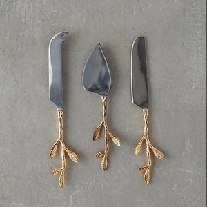 ชุดชีสสแตนเลสด้ามฝังมุกสำหรับตกแต่งโต๊ะในห้องครัวอุปกรณ์ตัดพิซซ่าเนย - Product Image 5