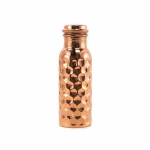 Pure Copper <b>Water</b> <b>Bottle</b> Hammered Finish Luxury Drinkware Ayurvedic Health Benefits Copper Vessel Reusable Metal Sports Flask - Product Image 1