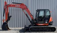 KOSTENLOSER VERSAND KUBOTA KX080-4 MINIBAGGER 66PS MIT KABINE EPA CE-Zertifiziert Zusatzhydraulik Kernmotor Pumpe Getriebe SPS