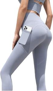 Mallas de yoga sin costuras de cintura alta para mujer, superventas, para entrenamiento en el gimnasio y correr, venta directa de fábrica a bajo MOQ - Product Image 5