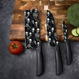 Prix d'usine populaire, 2 ensembles de couteaux de chef en céramique, plastique, ambidextre, lavable au lave-vaisselle, pour les aventures en plein air, stock, livraison directe - Product Image 3