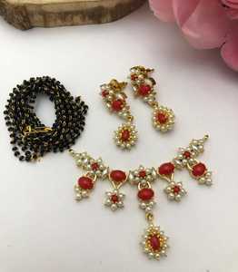 Ensembles de mangalsutra de perles de haute qualité avec chaîne belle et dernière conception parfaite pour le mariage, les occasions de fête - Product Image 5