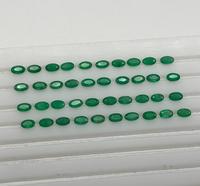Lots en gros d'articles en vrac, pierres précieuses d'émeraude verte naturelle 5x3MM, coupe ovale, pierres en vrac pour la fabrication de bijoux, livraison gratuite depuis l'Inde
