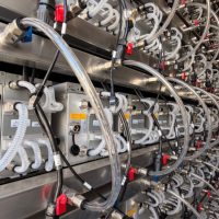 DrolinBox USA Conteneur de 40 pieds pour l'extraction de Bitcoin avec système de refroidissement par eau, 192 unités S19 Hydro, 1200 kW max.