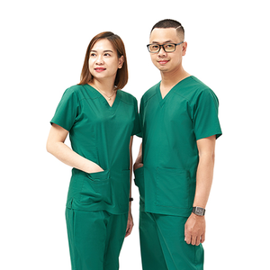 Offre Spéciale Anti-rides doux tissu rayonne haut infirmière gommages hôpital uniforme ensembles vêtements médicaux femmes et hommes gommages survêtement - Product Image 3