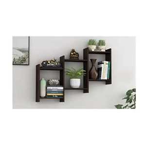 Estante Flotante de Madera Rústico de Color Marrón, con Forma Cuadrada, para Colgar en la Pared, de z f craft impex - Product Image 2