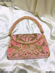 กระเป๋าคลัทช์เจ้าสาวงานแฮนด์เมดจาก Craftstages International พร้อมตัวล็อคแม่เหล็ก หลายสี ขนาด 24*7*13 ซม. - Product Image 3