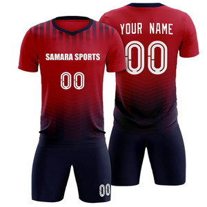 Conjuntos de uniformes de fútbol de poliéster al por mayor de alta calidad CONJUNTO DE ROPA DE FÚTBOL transpirable uniforme de fútbol - Product Image 1
