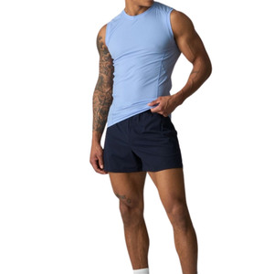 Camiseta sin Mangas Personalizada para Hombre, al por Mayor, Estilo Musculoso, Cuello Redondo, Chaleco de Culturismo, Camiseta Deportiva Interior - Product Image 3